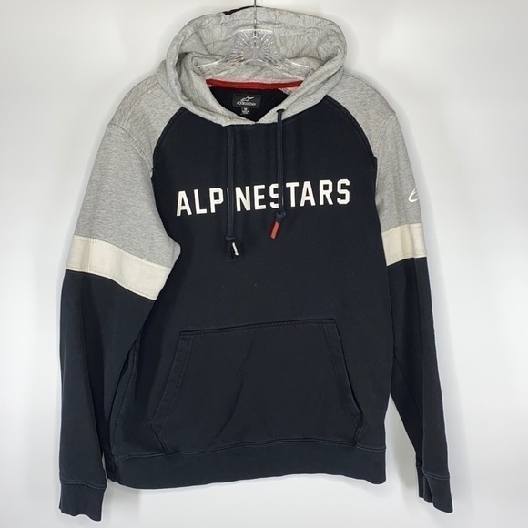 Alpine Stars Hooded Sweatshirt Size Medium - Picture 1 of 9